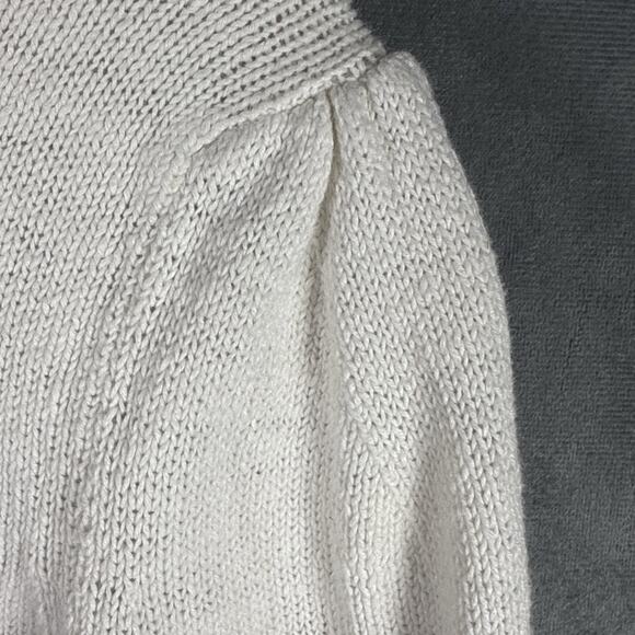 Brochu Walker Danon Taos Stripe Crew‎ Sweater Size Medium Women Linen Blend - Picture 6 of 9